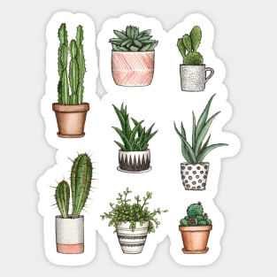 cute home plants Sticker